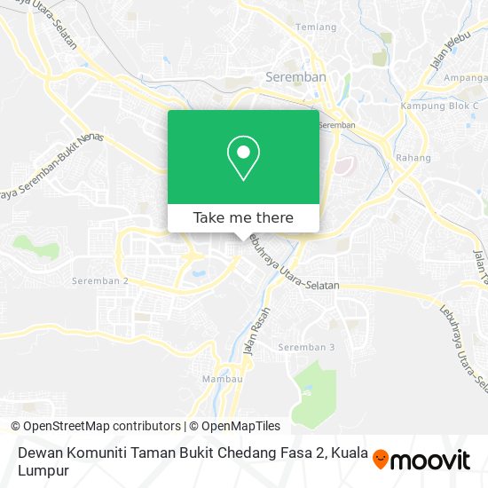Dewan Komuniti Taman Bukit Chedang Fasa 2 map
