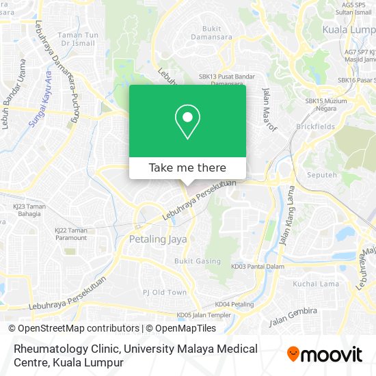 Rheumatology Clinic, University Malaya Medical Centre map