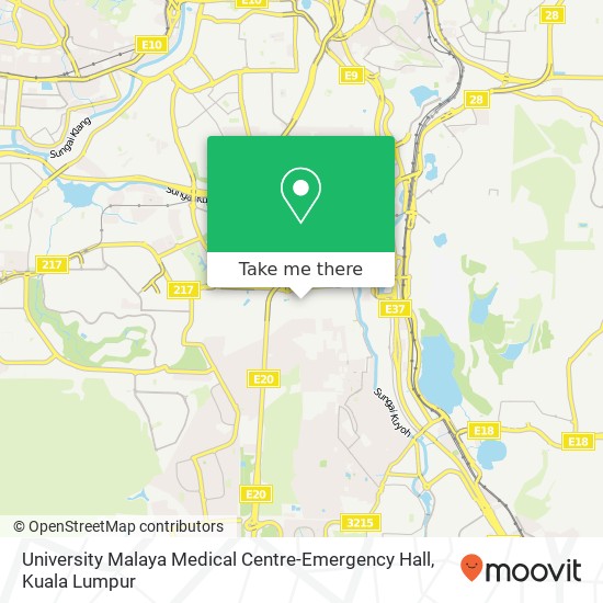 University Malaya Medical Centre-Emergency Hall map