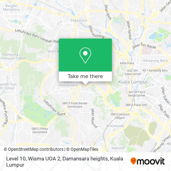 Level 10, Wisma UOA 2, Damansara heights map