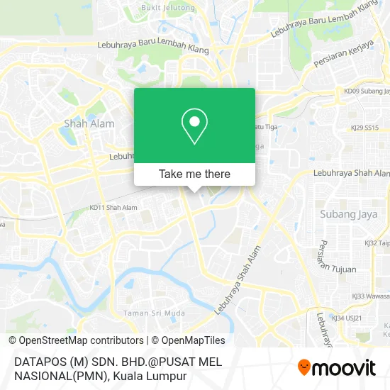 DATAPOS (M) SDN. BHD.@PUSAT MEL NASIONAL(PMN) map