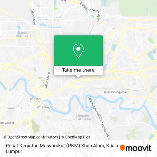 Pusat Kegiatan Masyarakat (PKM) Shah Alam map
