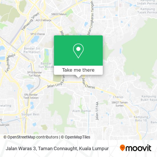 Peta Jalan Waras 3, Taman Connaught