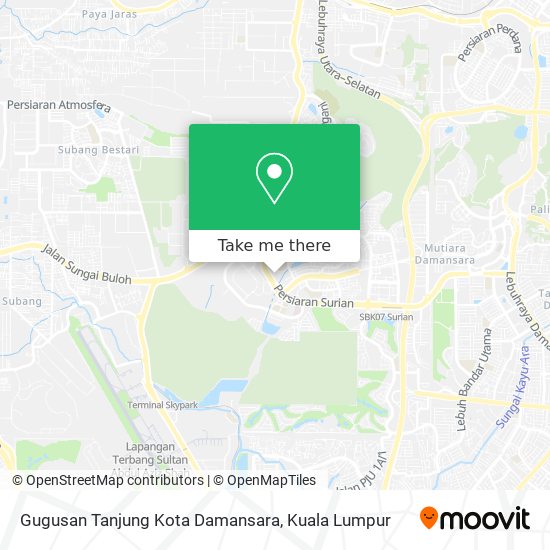 Gugusan Tanjung Kota Damansara map