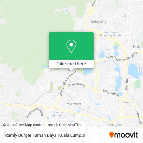 Peta Ramly Burger Taman Daya