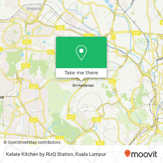 Kelate Kitchen by RizQ Station map