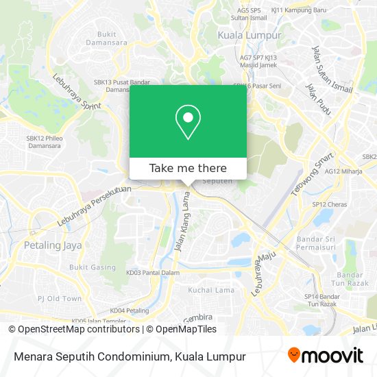 Menara Seputih Condominium map