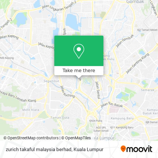 zurich takaful malaysia berhad map
