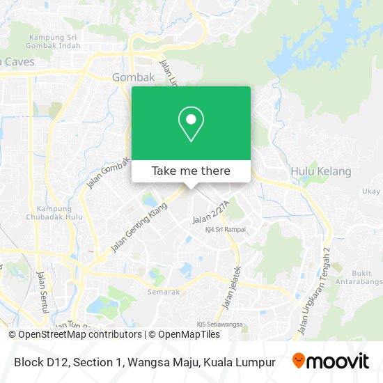 Block D12, Section 1, Wangsa Maju map