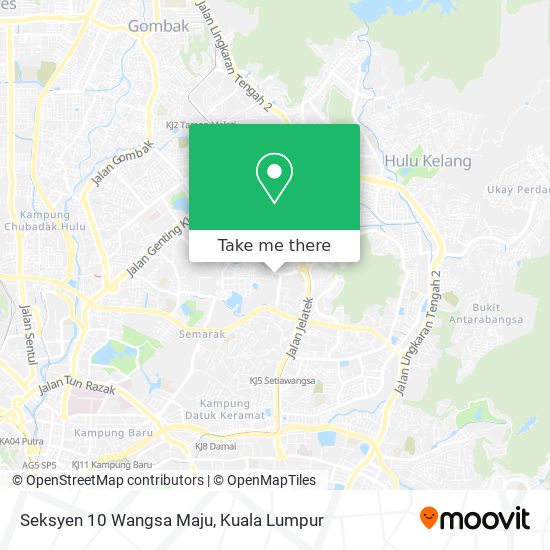 Seksyen 10 Wangsa Maju map