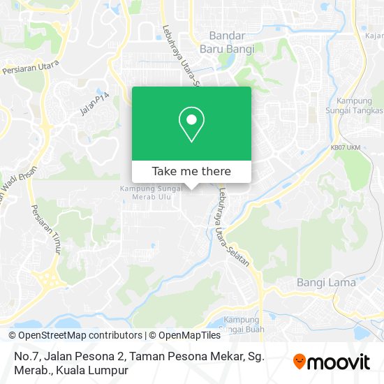 No.7, Jalan Pesona 2, Taman Pesona Mekar, Sg. Merab. map