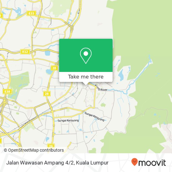 Jalan Wawasan Ampang 4/2 map