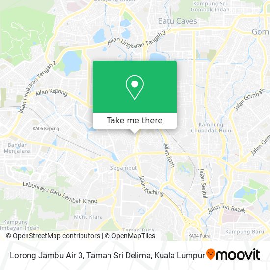 Lorong Jambu Air 3, Taman Sri Delima map