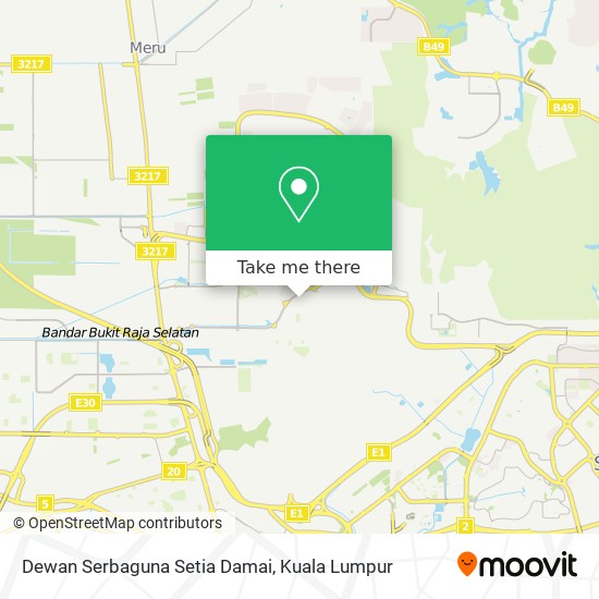 Dewan Serbaguna Setia Damai map