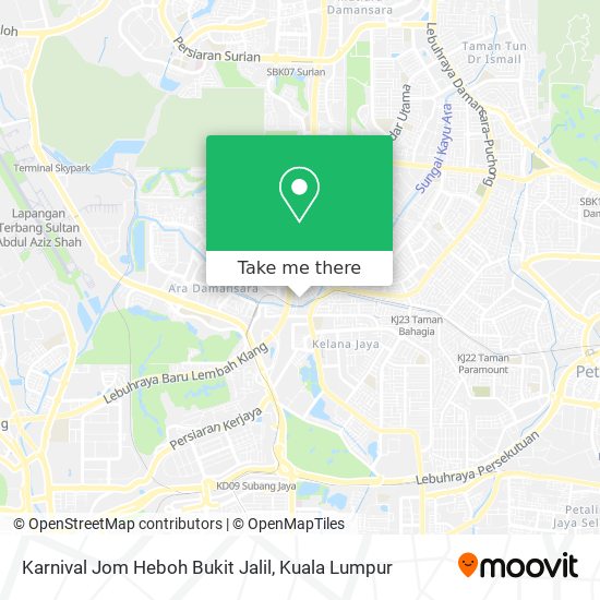 Peta Karnival Jom Heboh Bukit Jalil