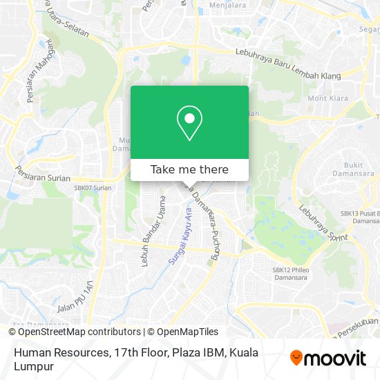 Human Resources, 17th Floor, Plaza IBM map