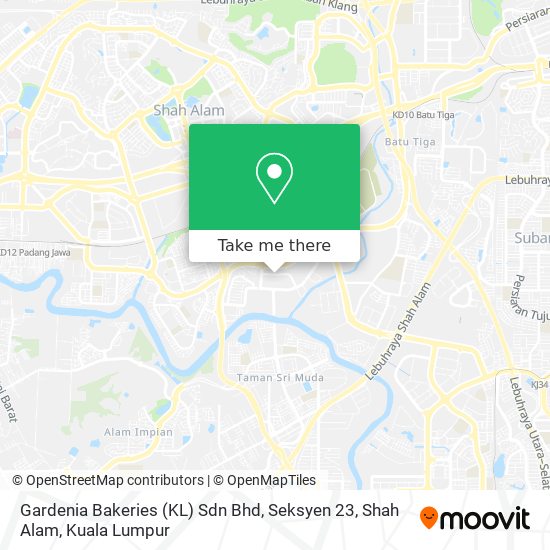 Gardenia Bakeries (KL) Sdn Bhd, Seksyen 23, Shah Alam map