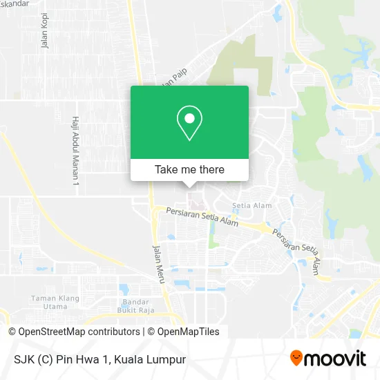 SJK (C) Pin Hwa 1 map