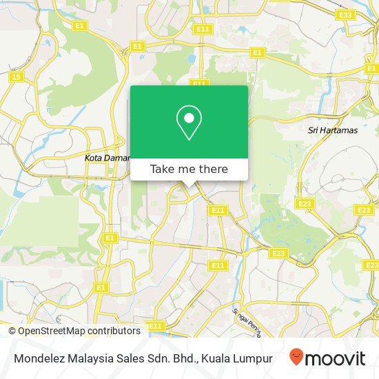Peta Mondelez Malaysia Sales Sdn. Bhd.