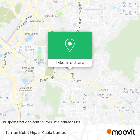 Taman Bukit Hijau map