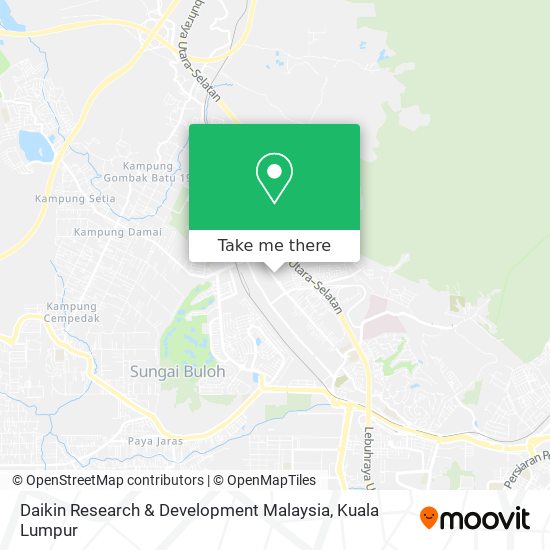 Peta Daikin Research & Development Malaysia