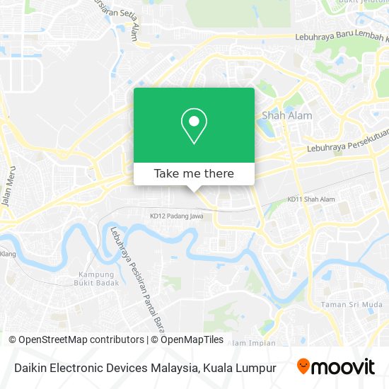 Daikin Electronic Devices Malaysia map