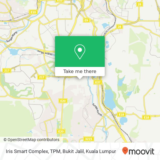 Iris Smart Complex, TPM,  Bukit Jalil map