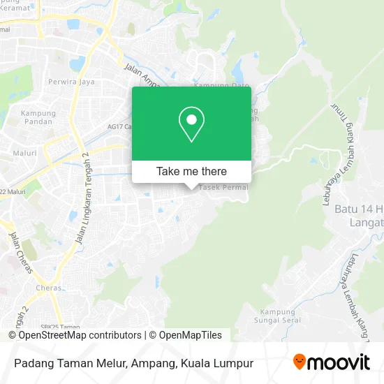 Padang Taman Melur, Ampang map