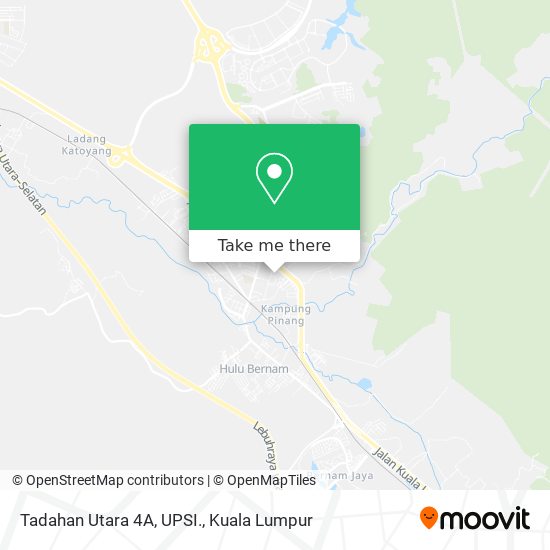 Tadahan Utara 4A, UPSI. map