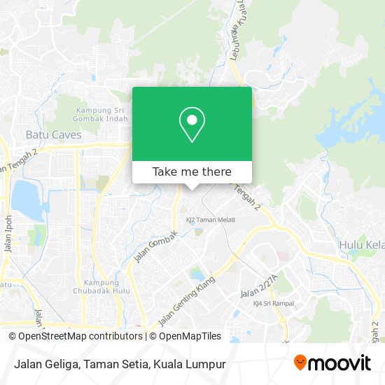 Jalan Geliga, Taman Setia map