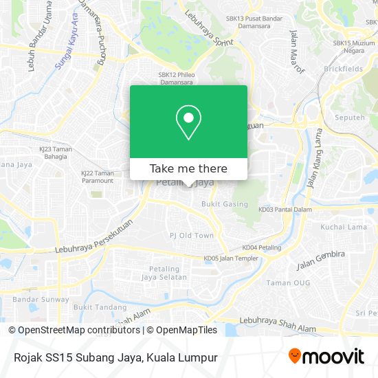 Peta Rojak SS15 Subang Jaya
