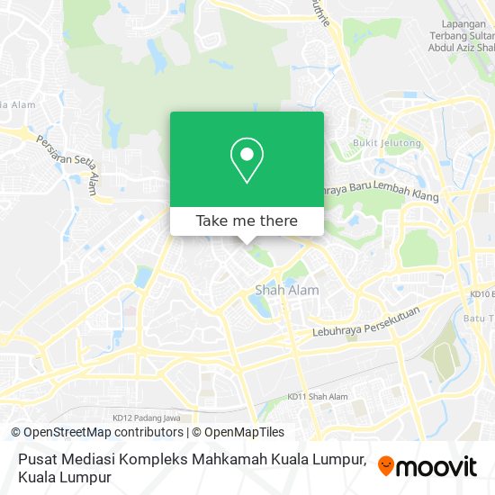 Peta Pusat Mediasi Kompleks Mahkamah Kuala Lumpur