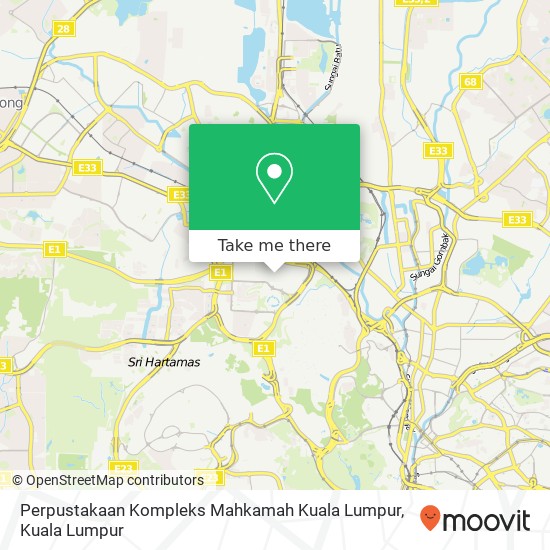 Perpustakaan Kompleks Mahkamah Kuala Lumpur map