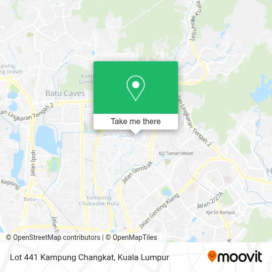 Lot 441 Kampung Changkat map