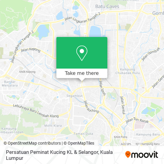 Persatuan Peminat Kucing KL & Selangor map