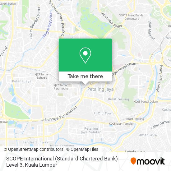 SCOPE International (Standard Chartered Bank) Level 3 map