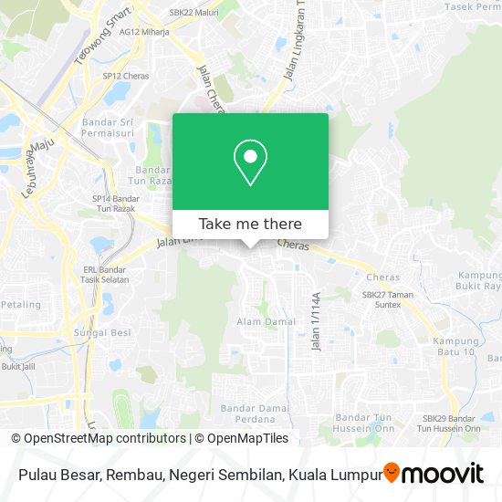 如何坐公交 捷运和轻快铁或火车去kuala Lumpur的pulau Besar Rembau Negeri Sembilan Moovit