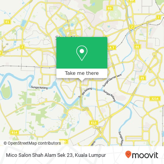 Mico Salon Shah Alam Sek 23 map