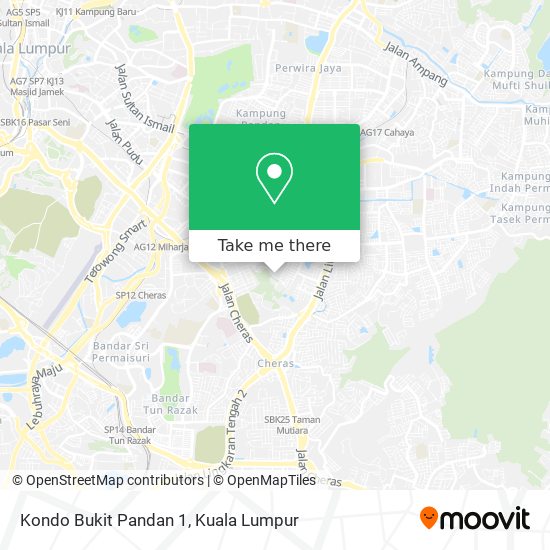 Kondo Bukit Pandan 1 map