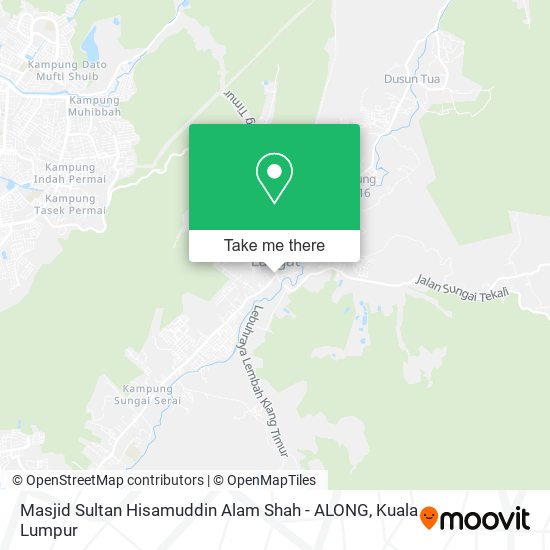 Masjid Sultan Hisamuddin Alam Shah - ALONG map