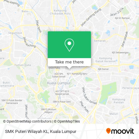 SMK Puteri Wilayah KL map