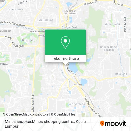 Mines snooker,Mines shopping centre. map
