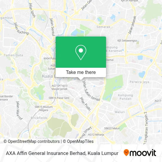 AXA Affin General Insurance Berhad map