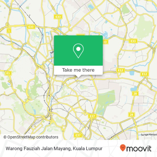 Warong Fauziah Jalan Mayang map