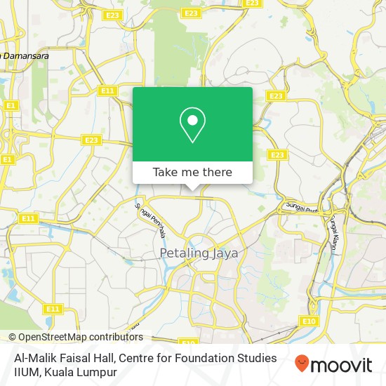 Al-Malik Faisal Hall, Centre for Foundation Studies IIUM map