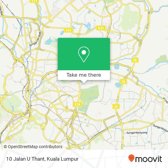 Peta 10 Jalan U Thant