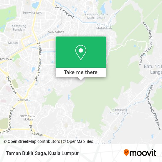 Peta Taman Bukit Saga