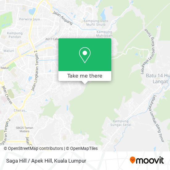 Peta Saga Hill / Apek Hill