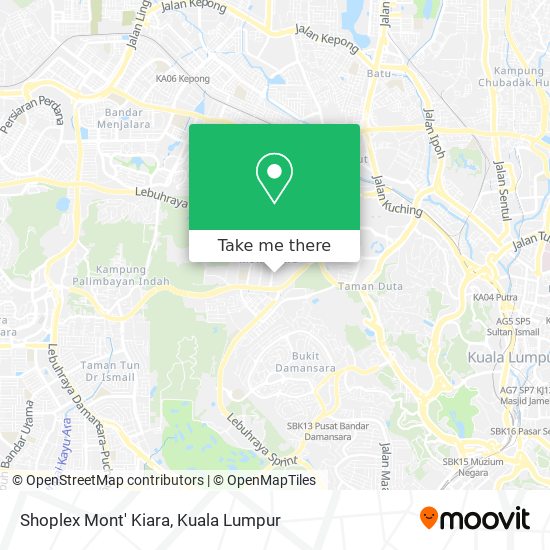 Shoplex Mont' Kiara map