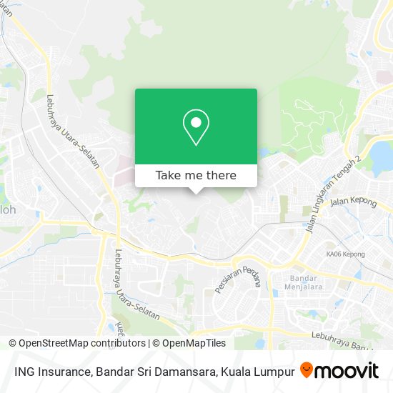 ING Insurance, Bandar Sri Damansara map